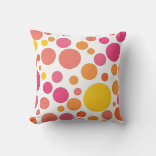 Polka dot pattern cushion