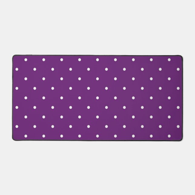 Polka dot pattern desk mat (Front)