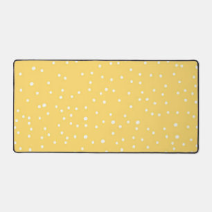 Polka dot pattern desk mat
