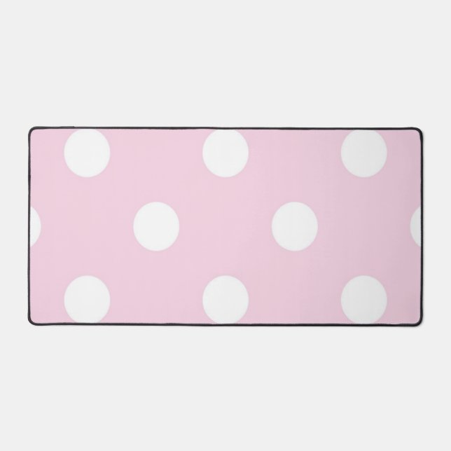 Polka dot pattern desk mat (Front)