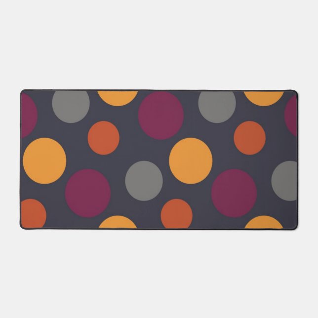 Polka dot pattern desk mat (Front)