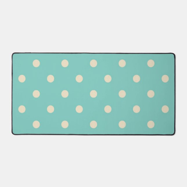 Polka dot pattern desk mat (Front)