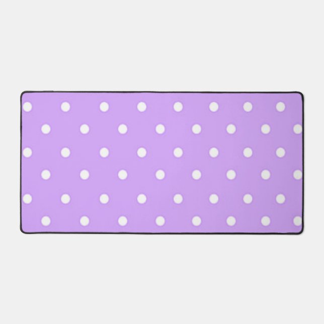 Polka dot pattern desk mat (Front)