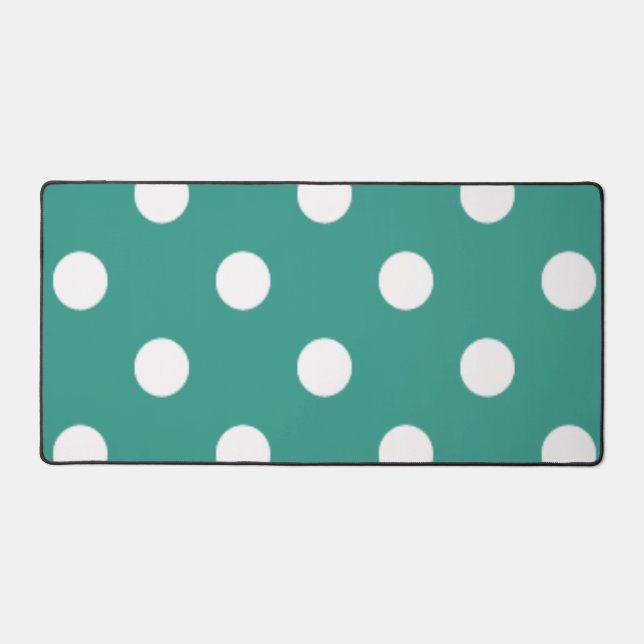Polka dot pattern desk mat (Front)