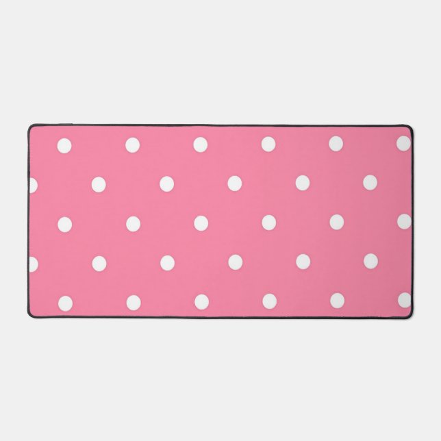 Polka dot pattern desk mat (Front)