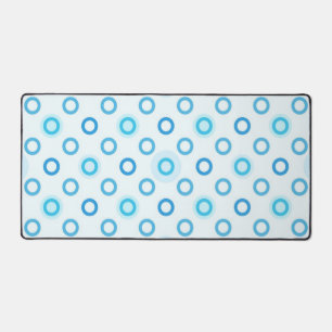 Polka dot pattern desk mat