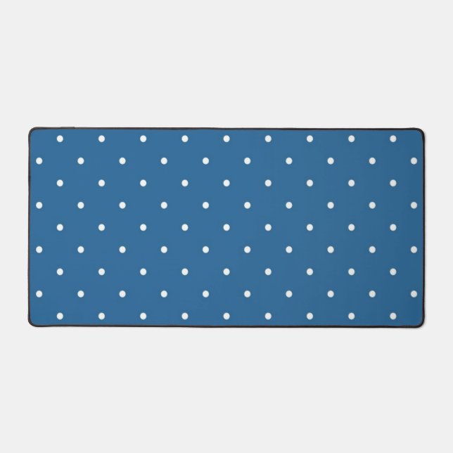 Polka dot pattern desk mat (Front)