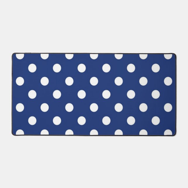 Polka dot pattern desk mat (Front)