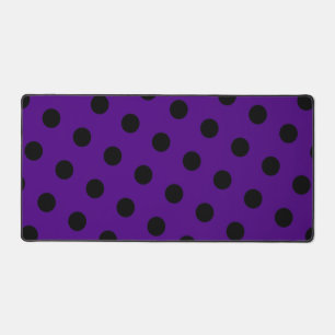 Polka dot pattern desk mat