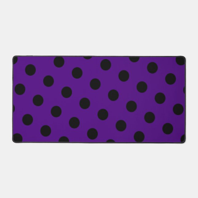 Polka dot pattern desk mat (Front)