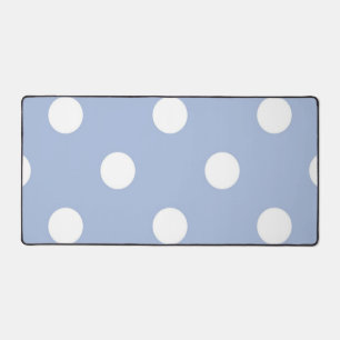 Polka dot pattern desk mat