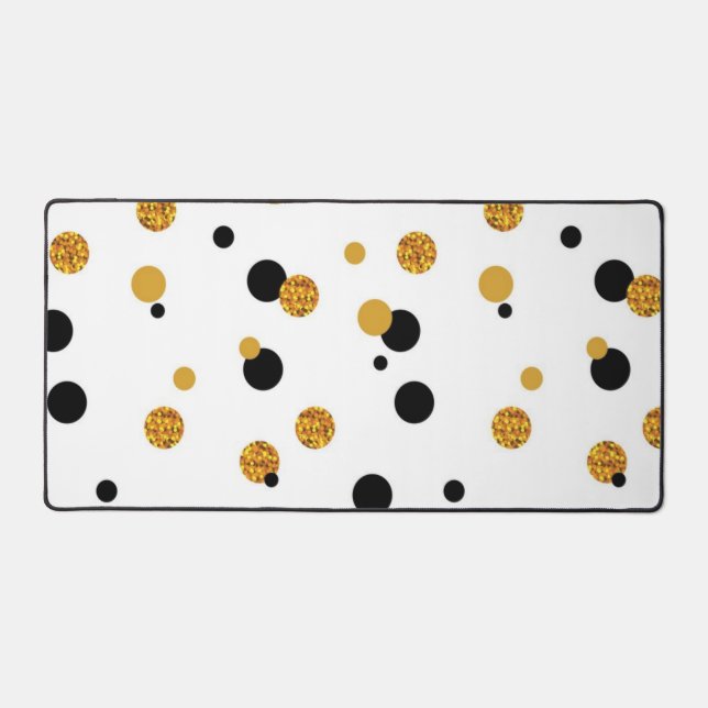 Polka dot pattern desk mat (Front)
