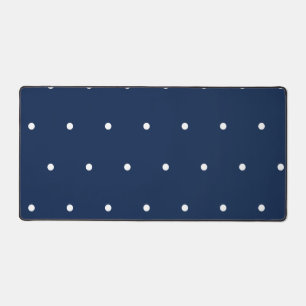 Polka dot pattern desk mat
