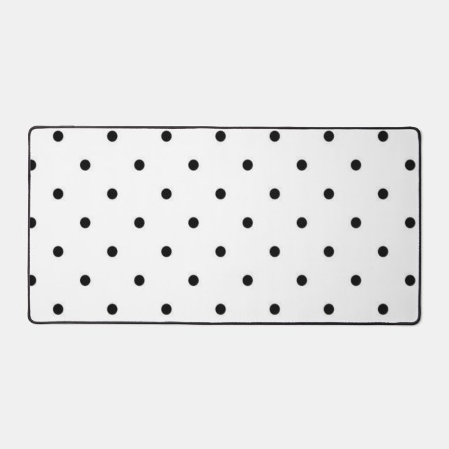 Polka dot pattern desk mat (Front)