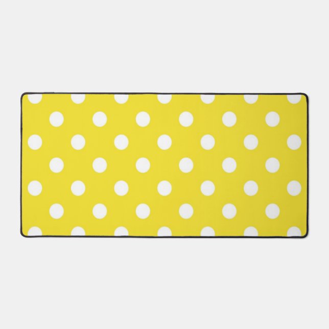 Polka dot pattern desk mat (Front)