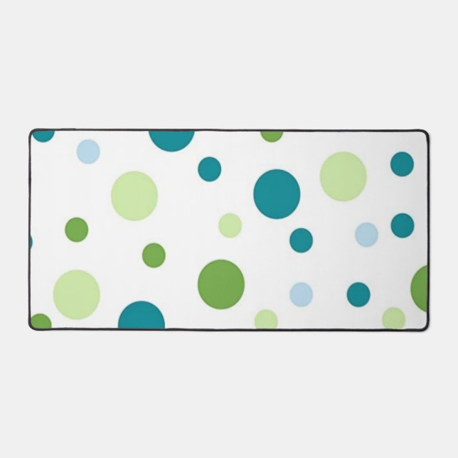 Polka dot pattern desk mat (Front)