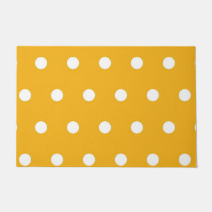 Polka dot pattern doormat