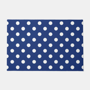 Polka dot pattern doormat