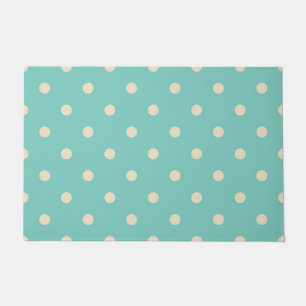 Polka dot pattern doormat