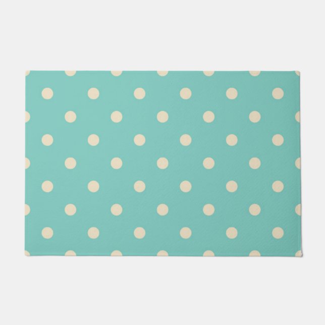 Polka dot pattern doormat (Front)