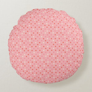Polka dot pattern dot background round cushion