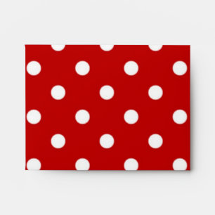 Polka dot pattern envelope