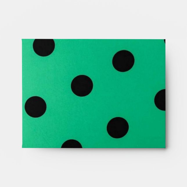 Polka dot pattern envelope (Front)