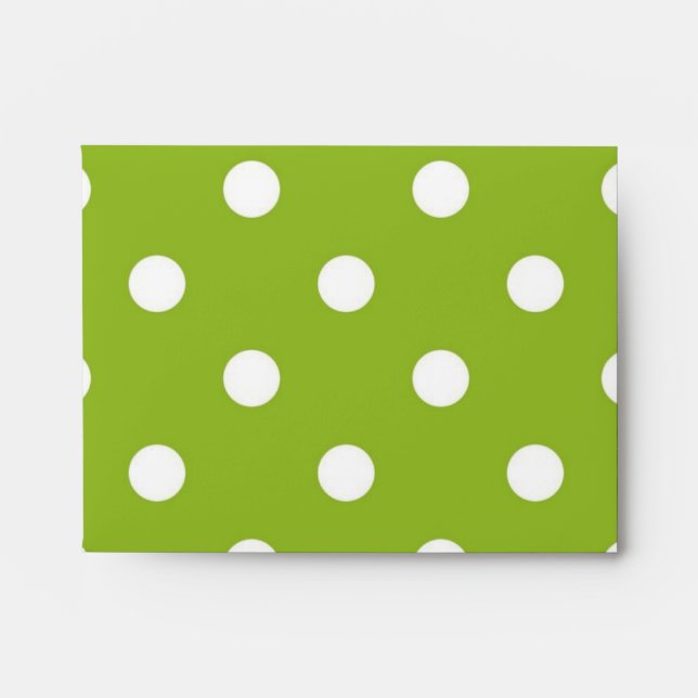 Polka dot pattern envelope (Front)