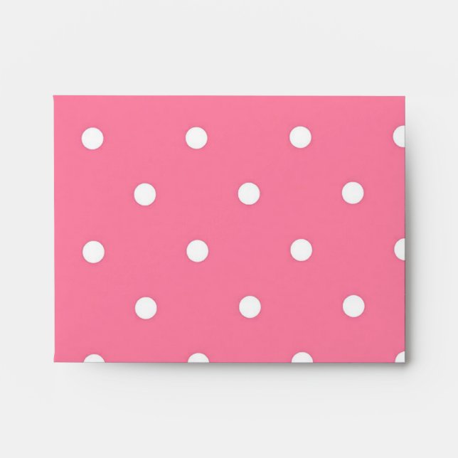 Polka dot pattern envelope (Front)