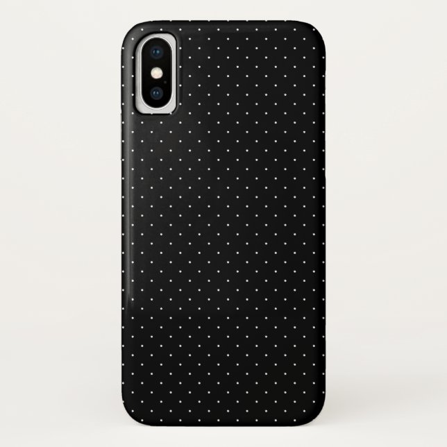 Polka dot pattern in black and white Case-Mate iPhone case (Back)