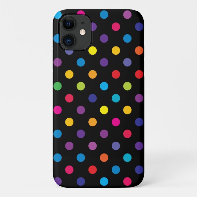 Polka Dot Pattern iPhone, Plus and Pro Case (Back)