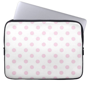 Polka dot pattern laptop sleeve