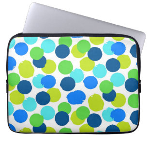 Polka dot pattern laptop sleeve