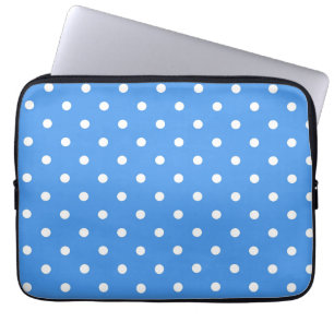 Polka dot pattern laptop sleeve