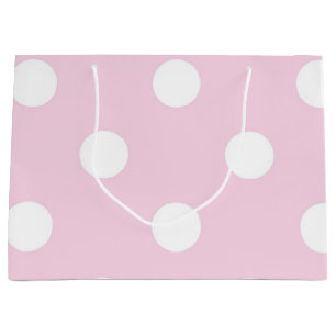 Polka dot pattern large gift bag