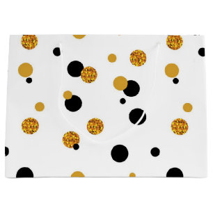 Polka dot pattern large gift bag