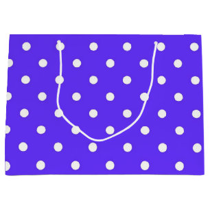 Polka dot pattern large gift bag