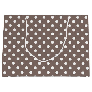 Polka dot pattern large gift bag