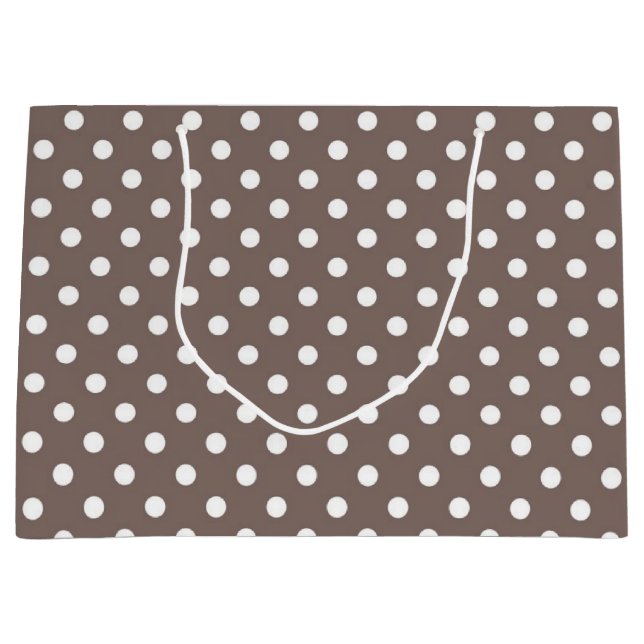 Polka dot pattern large gift bag (Front)