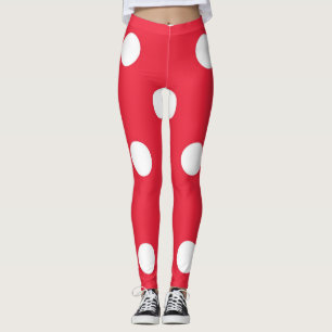 Polka dot pattern leggings