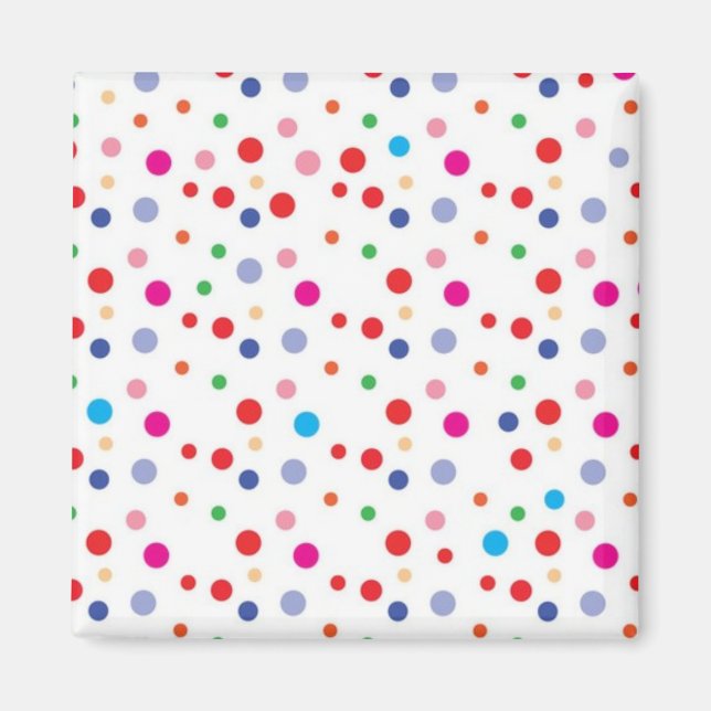 Polka dot pattern magnet (Front)