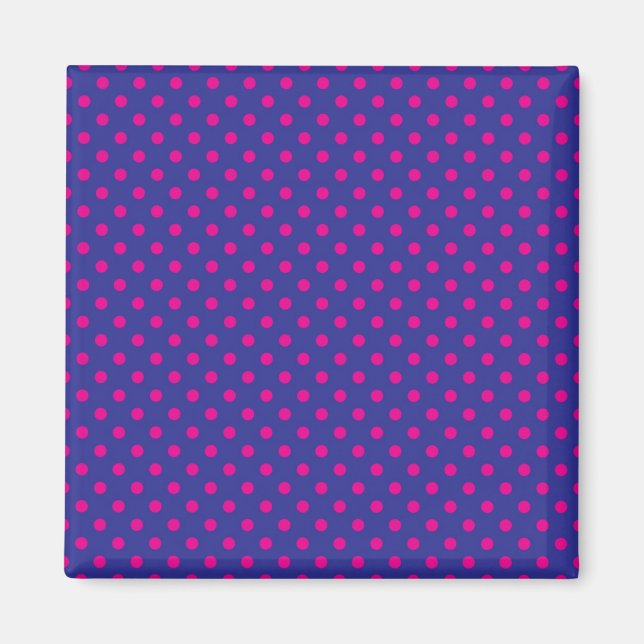 Polka dot pattern magnet (Front)