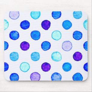 Polka dot pattern mouse mat