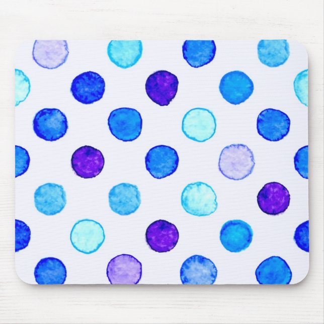 Polka dot pattern mouse mat (Front)