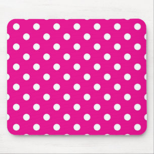Polka dot pattern mouse mat