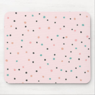 Polka dot pattern mouse mat