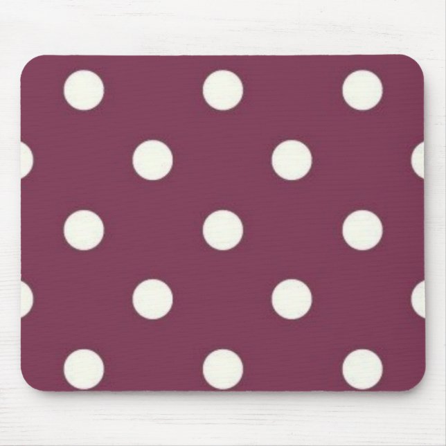 Polka dot pattern mouse mat (Front)