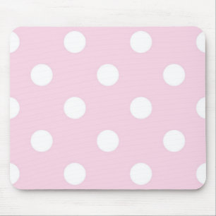 Polka dot pattern mouse mat