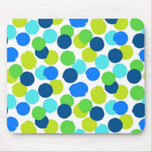 Polka dot pattern mouse mat