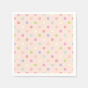 Polka dot pattern napkin
